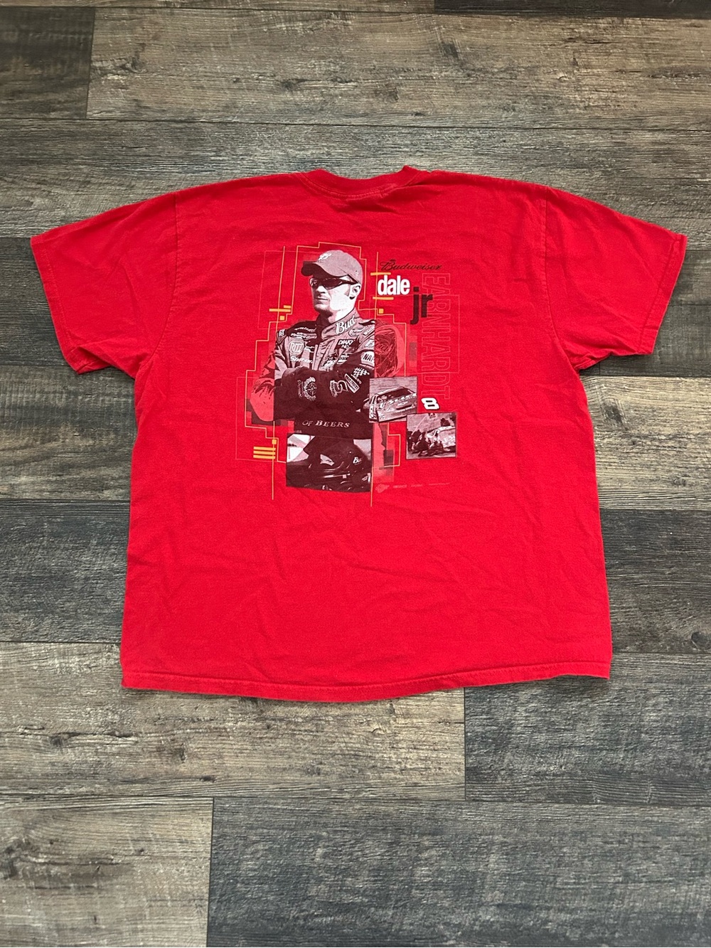 Vintage Y2K Winner’s Circle Mens Dale Earnhardt Jr. Racing Red T-Shirt Sz XL